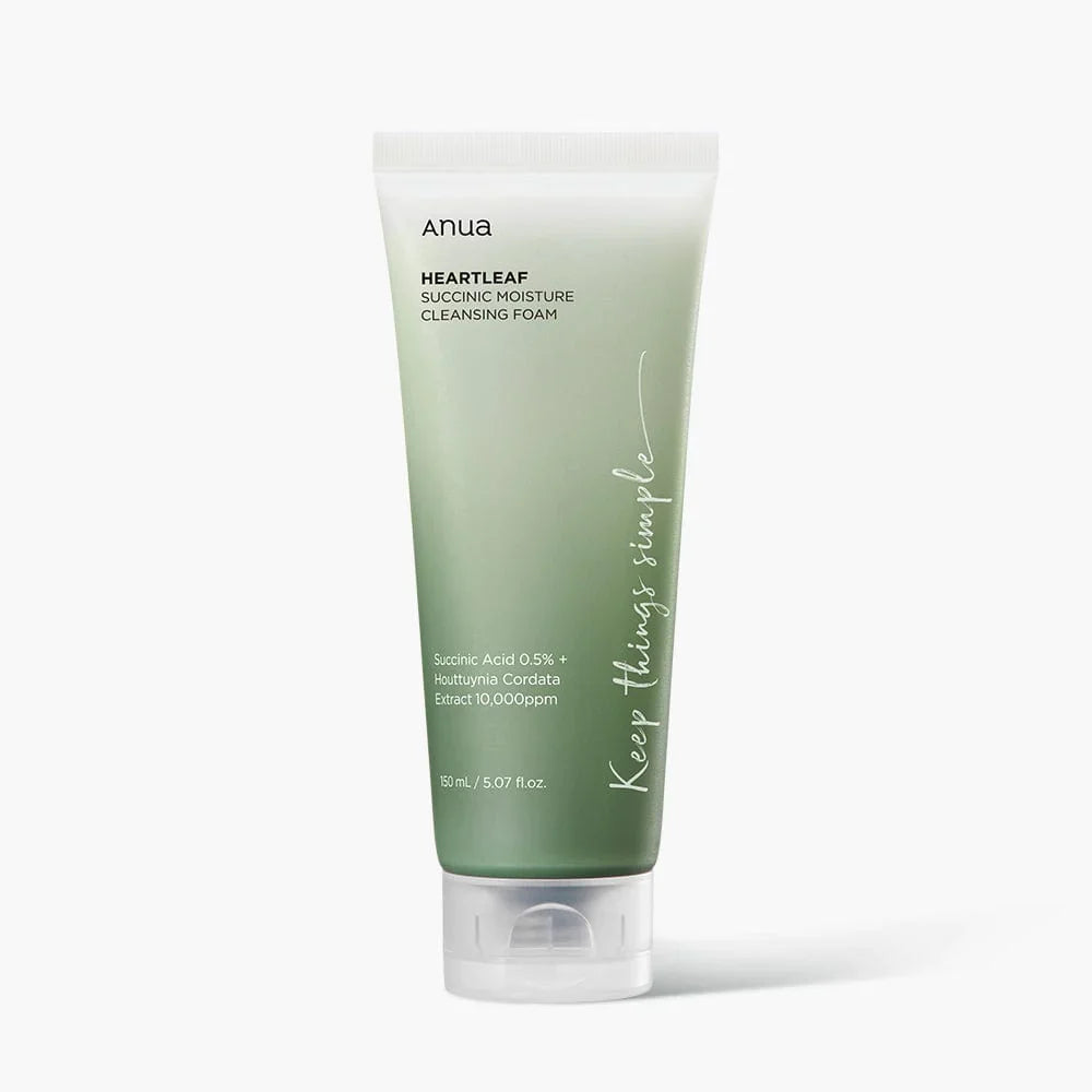 HEARTLEAF SUCCINIC MOISTURE CLEANSING FOAM 150ML